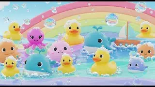 Splish, Splash, A Rainbow Bath | Bath Time Song for Kids | Nursery Rhymes & Songs for Children