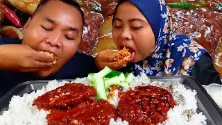 PELIK JE🤨DAGING BURGER MASAK SAMBAL❓❗ SEDAP KE RASA DIA❓❓ (mukbang malaysia)