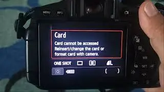 Cara Format Kartu Memori Camera Cannon || Card Cannon be accessed reinsert/change the card or format