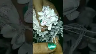 pula hanging#pula mala easy ga kattadam#pula garland making