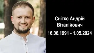 Похоронне богослужіння // Снітко Андрій Віталійович16.06.1991-01.05.2024 / Церква Христа Спасителя