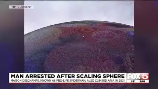 Man climbs to top of Sphere in Las Vegas
