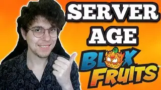 Как проверить возраст сервера в Blox Fruits