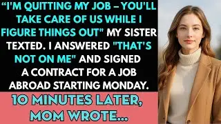 'I'm Quitting My Job&mdash;You'll Take Care Of US While I Figure Things Out' My Sister Texted...