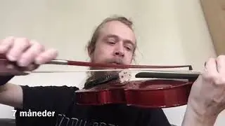 Violin fremskridt det f&oslash;rste &aring;r (Violin progress the first year)