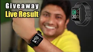 Giveaway Results Live |  Lenovo E1 Pro Smart Watch