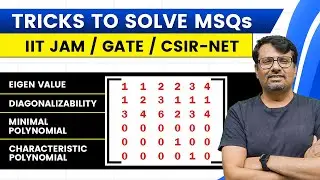 Eigen Values | Determinant, Diagonalizability Of Block Matrix | MSQ  Series By GP SIR