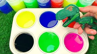 Satisfying Video | How to Make Magic Beads with Colored Slime in Glossy Lollipop & Cutting ASMR