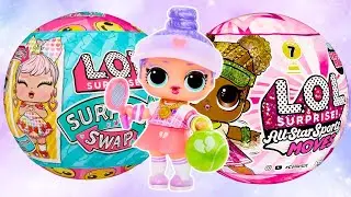 ASMR LOL Surprise Sporty Face Swap Dolls #unboxing