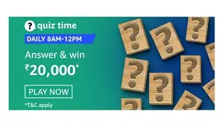 Amazon Quiz Answers Today | Win 20000 Pay Balance | అమెజాన్ డైలీ క్విజ్ సమాధానాలు | 10 Feb 2021