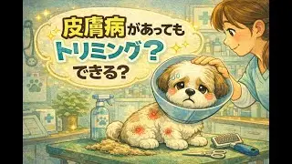 皮膚病があってもトリミングできる？