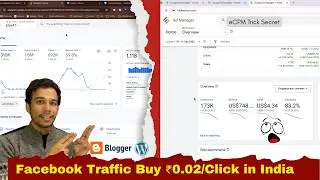 Facebook Free Traffic Generate || Kam Paiso me Traffic kaise laye || eCPM Trick