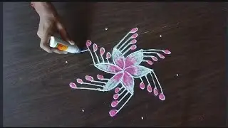 rangoli design using dots 5*3