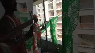Catch Net Fixing in High Rise Building #hsemanagementsystem