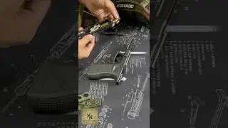 Installing a fixed 3D print outer barrel / Glock 17 #airsoft  #glock17  #airsoftshorts