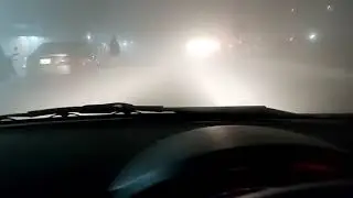 Night Drive in very dense Fog in city #foggydrive #driveinfog #nightdrivestatus #Driveinnight