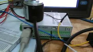 How to use Rotary Encoder with PLC Delta and HMI touch screen in khmer
