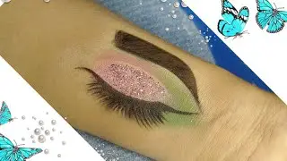 Pink Green Eye Makeup Tutorial || Bhut Aasan😍Tarike Se Sikhe Cut Crease Eye Make-up ||