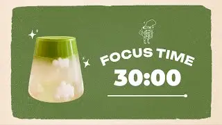 ☁️ Study with Me | Dreamy Cloud Matcha Latte | 30/10 Timer | Chill Beats 🎶 | 3 Hour Focus Session