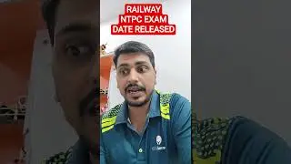 NTPC Exam Date Released 🔥 | Official Update | Check Now #rrb #rrbntpc #examdate