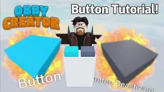 Simple buttons and button deactivator tutorial in obby creator! | ROBLOX