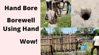 Borewell | Hand Bore | #borewell #bore well with hand pump #simple and easy way of digging ground|