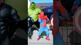 spiderman vs superheroes Hulk really life fatgreen shorts video #shortvideo #shorts