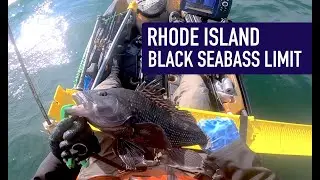 Black Sea Bass kayak fishing, 20-40' deep. Mid October 2022 Rhode Island