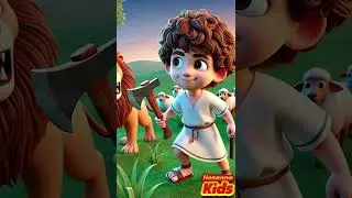 David and the Lion How Faith Made Him Brave  Animated Bible Story for Kids
