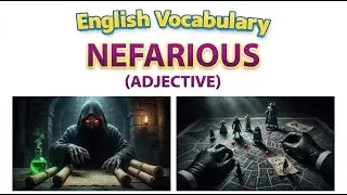 1693) Nefarious &ndash;  Word Meaning, word use,  Synonyms & Antonyms  |  English vocab builder
