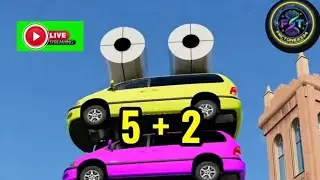 🔴bus crash is here🥰❤live now ⭕️ car and bus cartoon gameplay live now🔴 #Live Stream #shortsvideo