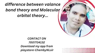 difference between valance bond theory and Molecular orbital theory...