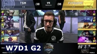 TSM vs FlyQuest | Week 7 Day 1 of S8 NA LCS Spring 2018 | TSM vs FLY W7D1 G2
