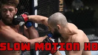 Khamzat Chimaev One Punch KO vs Gerald Meerschaert - Slow Motion HD