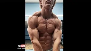 Teen Fitness Model Bodybuilding Shredded Abs Body Update Posing Taylor Farr Styrke Studio #aesthetic