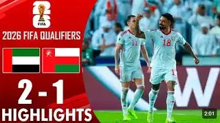 UAE vs Oman (2-1) EXTENDED HIGHLIGHTS & GOALS | FIFA World Cup Qualifiers 2025 | Caio Lucas Winner!