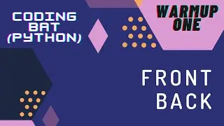 Front back - Coding Bat | Tamil Community