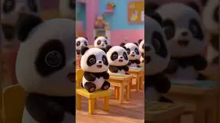 Cute Baby Panda Goes to School 🐼🎒 | Kids Learning Cartoon