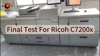 #ricoh Final test for Ricoh C7200x, white color printing
