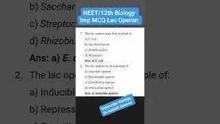Lac operon ( Molecular basis of inheritance) 12th Biology