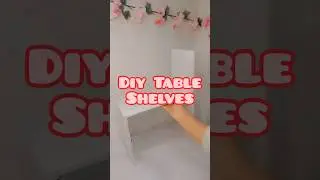 DIY TABLE SHELVES 😱 My New Setup Part-2 #youtubeshorts #trending #diy @thecraftygirlzeenat