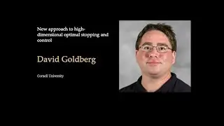 SNAPP Seminar  || David Goldberg (Cornell University) ||  April 18, 2022