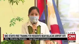 SMC starts free training for residents near Bulacan Airport site