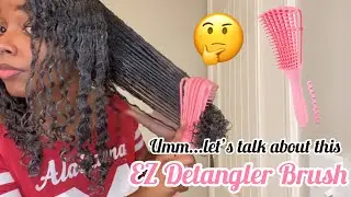 Распаковка расчёски EZ Detangler Brush и честный обзор на натуральный тип волос 3 (2020) | Джас Маккуин