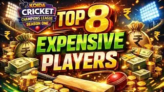 Koida Cricket Champions League Season 1 | 8 Most Expensive Players 💰🔥#cricket #auction #koidapremier