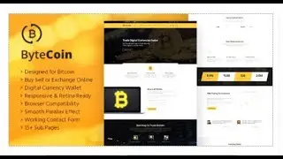 ByteCoin - Bitcoin And Crypto Currency HTML Template | Themeforest Templates