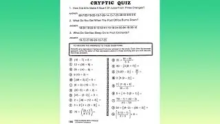 Cryptic Quiz p.180