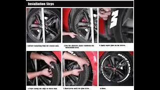 How to Install Permanent Tire Lettering Stickers
