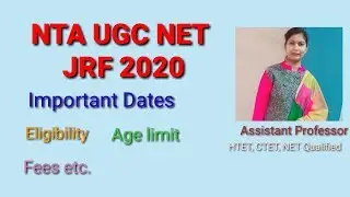 NTA UGC NET / JRF EXAM 2020