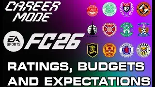 РЕЖИМ КАРЬЕРЫ ШОТЛАНДСКОЙ ПРЕМЬЕР-ЛИГИ FC 26! ВСЕ РЕЙТИНГИ КОМАНД, БЮДЖЕТЫ И ЦЕЛИ!